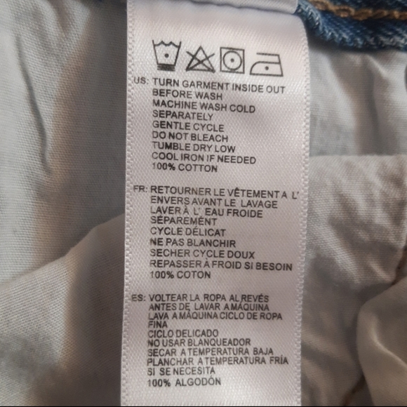 Amuse Society High Waist Denim Shorts with Rolled Cuffs - Picture 10 of 11